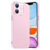 For iPhone 11 Nano Lens Cover Liquid Silicone Phone Case(Pink)