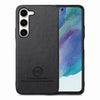 For Samsung Galaxy S21 FE 5G Twill Fabric Leather Skin Back Phone Case(Black)