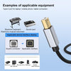 2 in 1 Type-C and 8 Pin to USB-B MIDI Instruments Printer Cable, Length: 1m, Length:1m(White)