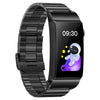 M6 1.5 inch Steel Band Earphone Detachable IP68 Waterproof Smart Watch Support Bluetooth Call(Black)