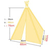 Small Yellow Foldable Pet Tent/Cat House with Washable Cushion (40x40x50cm)