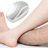 Nano Glass Manual Grinding Wool Implement Painless Without Skin Damage Washable Hair Removal Instrument(Bright Silver)