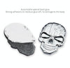 Three-dimensional Devil Skull Metal Plating Car Sticker (Silver)