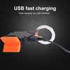 Multi Lighting Modes Bicycle Light USB Charge Led Bike Light Flash Tail Lights for Mountains Bike Seatpost(Heart)