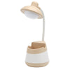 USB Charging LED Desk Light Eye Protection Lamp with Pen Holder and Phone Holder(CS276-4 Yellow)