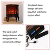 Fireplace Charcoal Lantern Simulated Flame Christmas Scene Decoration Window Home Decoration(As Show)