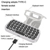 DOBE TP5-0556 Bluetooth Keyboard Wireless Gamepad With Headphone Jack For PS5(White)