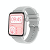 T49 1.9 inch HD Square Screen Smart Watch Supports Heart Rate Monitoring/Bluetooth Calling(Silver Blue)
