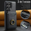 For Samsung Galaxy S25 Ultra 5G DG.MING K1 MagSafe Detachable Wallet RFID Back Cover Phone Case(Black)
