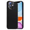 For iPhone 11 Nano Lens Cover Liquid Silicone Phone Case(Black)