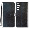 For Samsung Galaxy A56 5G Glitter Powder Flip Leather Phone Case(Black)