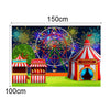 150 x 100cm Circus Amusement Park Ferris Wheel Photography Background Cloth(MDA21565)