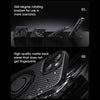 For iPhone 15 Plus / 14 Plus Carbon Fiber MagSafe Phone Case with 360 Degree Rotating Holder(Black)