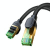Baseus PCWL-A107 High Speed CAT8 40Gigabit Ethernet Braided Cable, Length:0.5m(Black)