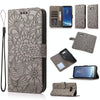 For Samsung Galaxy S8+ Skin Feel Embossed Sunflower Horizontal Flip Leather Case with Holder & Card Slots & Wallet & Lanyard(Gray)