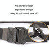 Men Lightweight Metal Free Casual Elastic Belt, Length: 120cm(Twill Black)