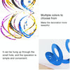 5 PCS 70cm PVC Spiral Ornaments Christmas Kindergarten Classroom Birthday Party Scene Layout Hanging Sequin Ornaments(Purple)