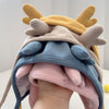 MZ9853 Baby Cartoon Animal Ears Shape Skullcap Cotton Keep Warm and Windproof Hat, Size: Suitable for 0-12 Months, Style:Antlers(Beige)