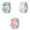 10 PCS Round Cartoon Animal Stickers Cute Hand-Made Sealing Stickers, Size: 25mm 500 / Rolls(C93)