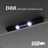 D88 5V 2.5W Car Colorful Starry Sky Atmosphere Lamp with Remote Control