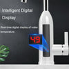 Smart Household Digital Display Instant Hot Kitchen Electric Faucet, Plug: EU Plug(Stainless Steel)