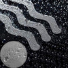 24pcs /Bag Wavy Shaped Safety Bathtub Non-Slip Sticker, Specification:  1.3 x 18cm(Transparent)