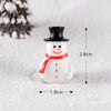 5pcs Christmas Decoration Accessories Micro Landscape Christmas Gift Resin Small Ornament, Style: Christmas Snowman No.11