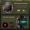 HT17 1.46 inch Round Screen Bluetooth Smart Watch, Support Health Monitoring & 100+ Sports Modes(Black)