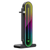COOLMOON GH3 Computer ARGB Vertical Adjustable Lens Graphics Card Holder, Style: No Temperature Display Black