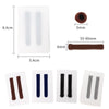Knitted Eyeglasses Leg Cover Elastic Anti-Slip Cover Eyeglass Holder Sleeve(Black)