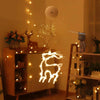 Christmas Decoration LED Sucker Festive Atmosphere Hanging Light(Little Deer)