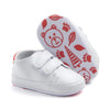 D0735 PU Leather Soft Soled Slip-On Baby Walking Shoes, Size: 11cm(Redtail)