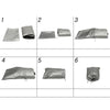 190T Motorcycle Rain Covers Dustproof Rain UV Resistant Dust Prevention Covers, Size: XXXXL(Black and Silver)
