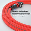 ENKAY 3A USB to Type-C / 8 Pin Magnetic 540 Degrees Rotating Fast Charging Cable, Length:2m(Red)