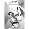 Baseus CATJK-D06 Cafule Series 100W Type-C / USB-C to Type-C / USB-C Metal Charging Data Cable, Length:2m(Dark Green)