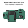 For Canon EOS R100 Litchi Texture Soft Silicone Protective Case(Green)