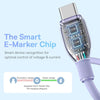 Baseus Pudding Series 100W Type-C to Type-C Fast Charging Data Cable, Length:1.2m(Purple)