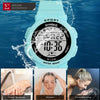 SYNOKE 9109 Student Multifunctional Waterproof Colorful Luminous Electronic Watch(White)