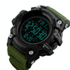 SKMEI 1384 Multifunctional Men Outdoor Fashion Noctilucent Waterproof LED Digital Watch (Army Green)