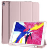 For iPad Pro 10.5 inch / Air 3 10.5 inch 3-folding Horizontal Flip PU Leather + Shockproof TPU Case with Holder & Pen Slot(Pink)