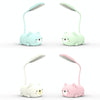 Cartoon Cat Design LED Eye Protection Reading Lamp USB Rechargeable Desk Lamp(Blue)