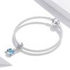 S925 Sterling Silver Blue Turtle Pendant DIY Bracelet Necklace Accessories