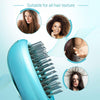 Portable Electric Hair Ionic Brush Hair Straightener Brush Negative Ion Comb Anti-static Massage Mini Straight Hair comb(Green)