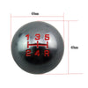 For Honda Series Metal Gear Head Car Modified Gear Stick Shift Knob, Style:6 Speed(Silver)