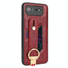For Asus ROG Phone 6 / ROG6 Wristband Leather Back Phone Case(Red)