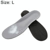 1 Pair PU Breathable Soft Sports Shock-absorbing Insole Sweat-absorbent Foot Pad Elastic Shoe Insert, Size: L(8-12 Yards)(Black)