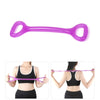 Home Workout Fitness Yoga Pull Rope Arm Back Puller(Purple)
