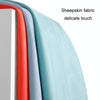 Car Steering Wheel Short Plush Winter Non-slip Grip Cover, Size: 38cm(D Shaped Orange)