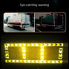 PVC Crystal Color Arrow Reflective Film Truck Honeycomb Guidelines Warning Tape Stickers 5cm x 25m(Red White)