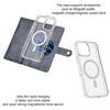 For iPhone 14 Plus ViLi GVS-C Series MagSafe Magnetic RFID Leather Flip Phone Case(Grey)